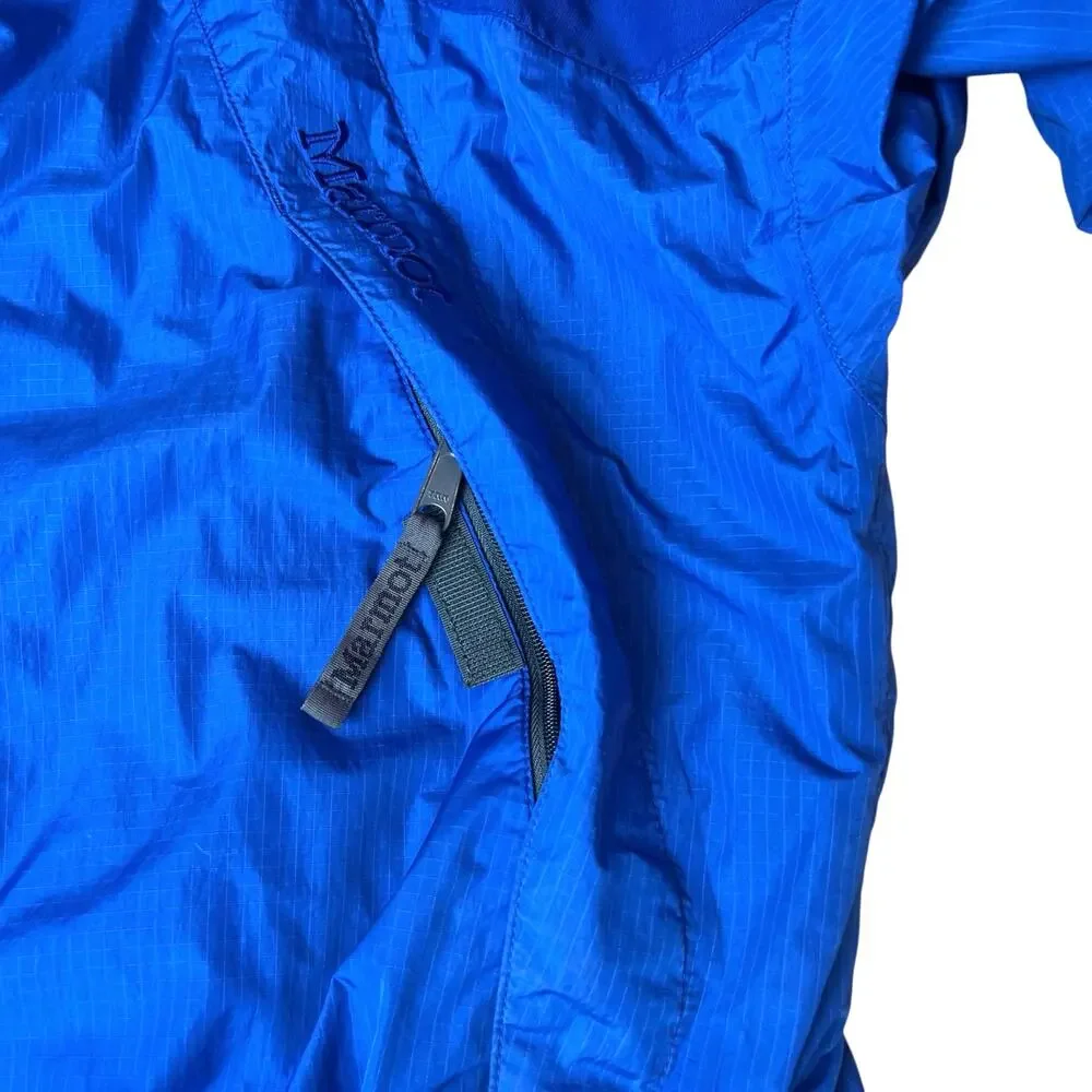 Marmot Armstrong Stretch Jacket Waterproof Hooded Coat Blue Men's XL